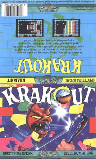 Krakout box art for ZX Spectrum